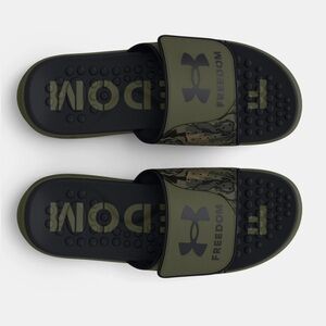 Under Armour camo slides size 12